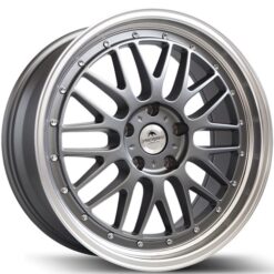 Forzza Brave 19x8,5 5x112 ET35 -Gun Half Matt/Lip Machined