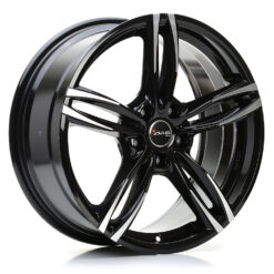 AVUS AF15 19x8,5 ET45 5x114 BLACK POLISHED