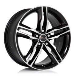 AVUS AF6 20x9 ET45 5x112 BLACK POLISHED