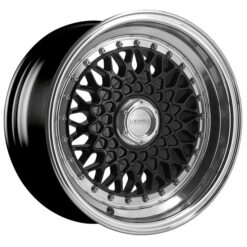 LENSO  BSX 8,0X15" BLANK ET25 CB73,1 NEGRO ARO PULIDO
