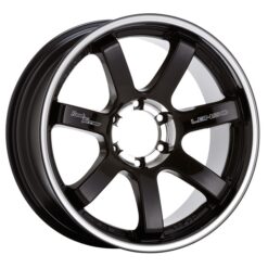 LENSO  RT7 7,0X16" 6X139,7 ET35 CB110,1 NEGRO ARO PLATA