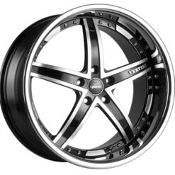 VERTINI  FAIRLADY 8,0X18" 5X120 ET35 CB72,6 NEGRO MEC. ARO INOX