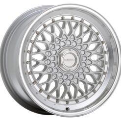 LENSO  BSX 9,0X16" 4X100/108 ET20 CB73,1 PLATA ARO PULIDO