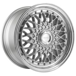 LENSO  BSX 7,0X15" 4X100/108 ET20 CB73,1 PLATA ARO PULIDO