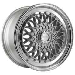 LENSO  BSX 7,5X16" 4X100/108 ET25 CB73,1 PLATA ARO PULIDO