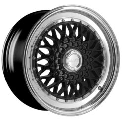 LENSO  BSX 7,5X16" BLANK ET25 CB73,1 NEGRO ARO PULIDO