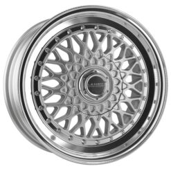 Alternative view of LENSO  BSX 7,5X16" 4X100 ET38 CB73,1 PLATA ARO PULIDO