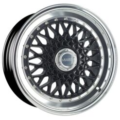 Alternative view of LENSO  BSX 7,5X16" 4X100 ET25 CB73,1 NEGRO ARO PULIDO