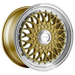 LENSO  BSX 7,0X15" 4X100 ET20 CB73,1 ORO ARO PULIDO