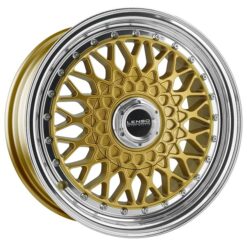 Alternative view of LENSO  BSX 7,0X15" 4X100 ET20 CB73,1 ORO ARO PULIDO