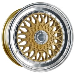 Alternative view of LENSO  BSX 7,5X16" 4X100 ET25 CB73,1 ORO ARO PULIDO