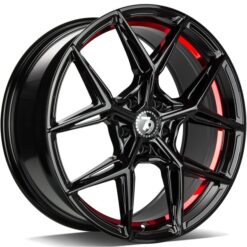 79Wheels SCF-B 19x9,5 ET35 5x120 GLOSS BLACK RED BARREL