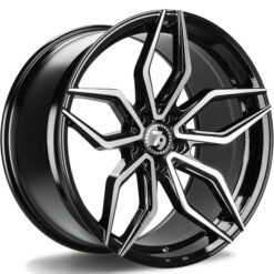 79Wheels SCF-D 20x10,5 ET40 5x120 BLACK POLISHED FACE
