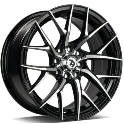 79Wheels SCF-G 15x7 ET35 4x100, 114.3 BLACK POLISHED FACE