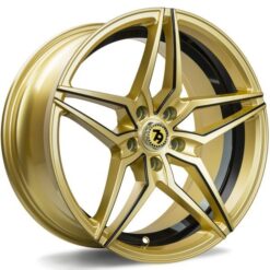 79Wheels SV-A 18x8 ET40 5x114.3 GLOSS GOLD BLACK MILL