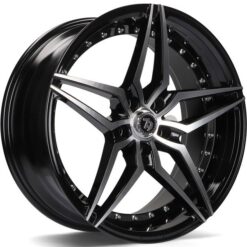 79Wheels SV-AR 19x9,5 ET35 5x120 GLOSS BLACK POLISHED FACE
