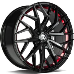 79Wheels SV-C 19x8,5 ET33 5x120 GLOSS BLACK RED BARREL