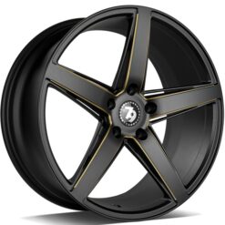 79Wheels SV-N 19x8,5 ET30 5x120 MATT BLACK GOLD MILL