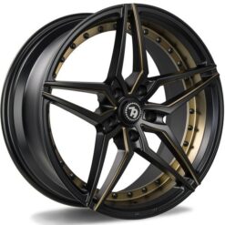 79Wheels SV-AR 20x9 ET25 5x112 MATT BLACK GOLD MILL