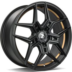 79Wheels SV-B 18x8 ET35 5x120 GLOSS BLACK GOLD BARREL