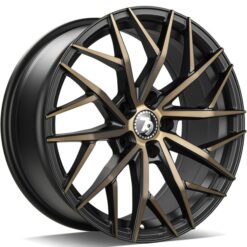 79Wheels SV-C 18x8 ET33 5x120 GLOSS BLACK GOLD FACE