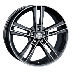 Autec Rias 20x8,5 ET48 5x112 Black metallic polished