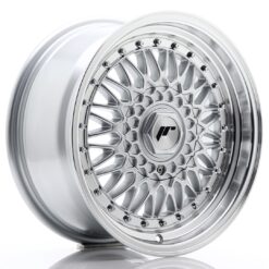 JR Wheels JR9 16x7,5 ET25 4x100/108 Silver w/ Machined Lip+Silver Rivets