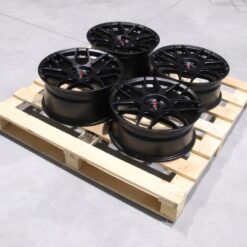 Set of JR18 17x7 ET35 + 17x8 ET25 4x100 Matt Black