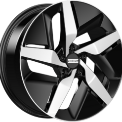 FONDMETAL E-JOULE 19x8 5x120 ET58 -GLOSSY BLACK MACHINED