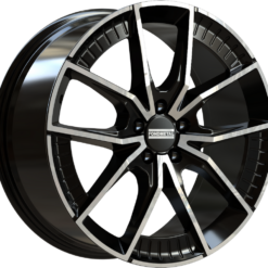 FONDMETAL ELATHA 18x8 5x112 ET45 -GLOSSY BLACK MACHINED
