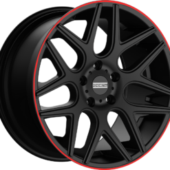 FONDMETAL MOROS 20x9,5 5x130 ET35 -MATT BLACK RED LIP