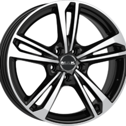 MAK EMBLEMA 17x7 5x98 ET41 -BLACK MIRROR