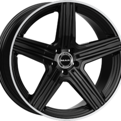 MAK LEWIS-D 20x9,5 5x112 ET57 -GLOSS BLACK MIRROR RING