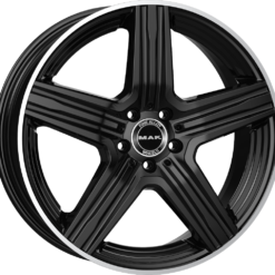 MAK LEWIS 19x9 5x112 ET50 -GLOSS BLACK MIRROR RING
