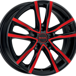 MAK MILANO 16x6,5 5x112 ET45 -BLACK & RED