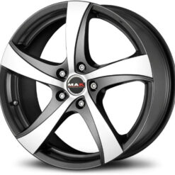 MAK MISTRAL 17x7 4x108 ET42 -GUN METALLIC MIRROR FACE