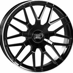 MILLE MIGLIA MM007 19x8,5 5x112 ET45 -GLOSS BLACK POLISHED LIP