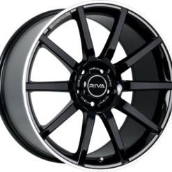 RIVA BNZ 19x8,5 5x112 ET44 -GLOSS BLACK W/ POLISHED LIP