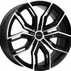 ROMAC CATALINA 22x9,5 5x120 ET40 -GLOSS BLACK W/ POLISHED FACE