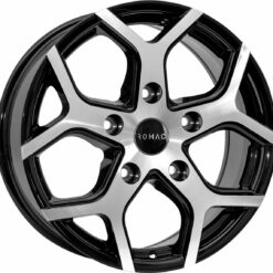 ROMAC COBRA 18x7,5 5x108 ET45 -GLOSS BLACK W/ POLISHED FACE