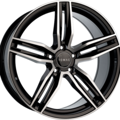 ROMAC VENOM 19x9,5 5x120 ET38 -GLOSS BLACK W/ POLISHED FACE
