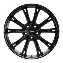 ARCEO ASW01 20x8,5 ET30 5x112 Matt Black Lip Diamond