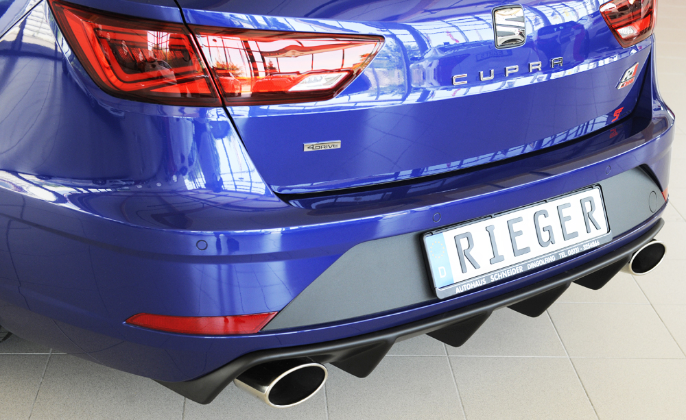 Difusor Seat Leon Cupra (5F) 5-dr. (ST/station wagon) 01.17- -Preto Mate - Image 8