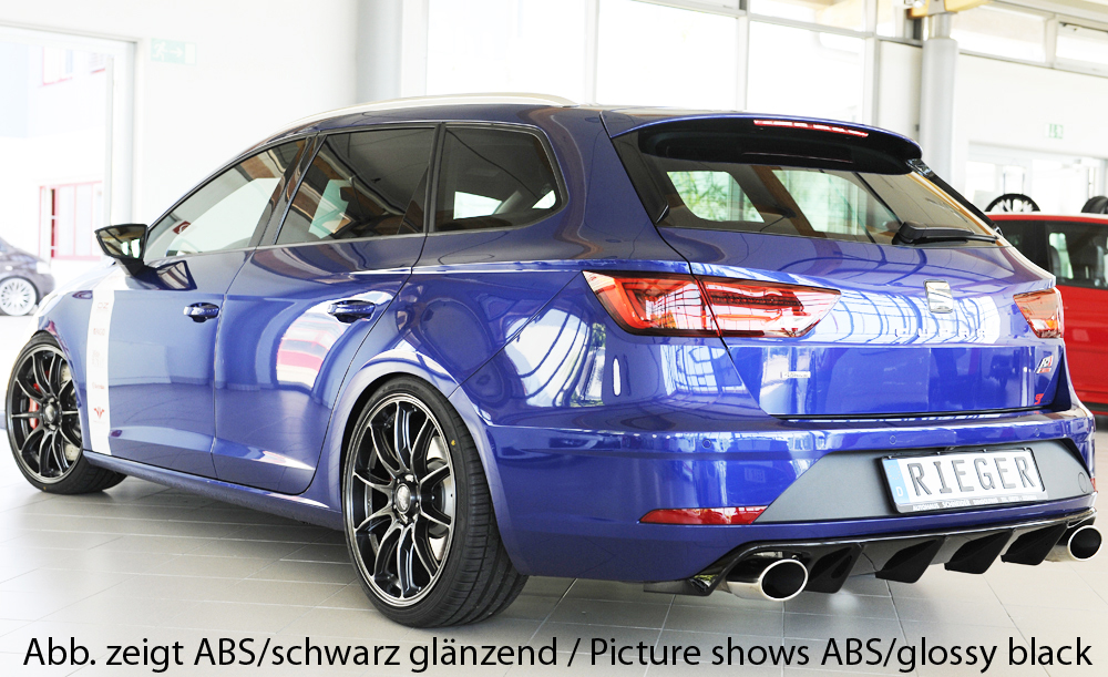 Difusor Seat Leon Cupra (5F) 5-dr. (ST/station wagon) 01.17- -Preto Mate - Image 9