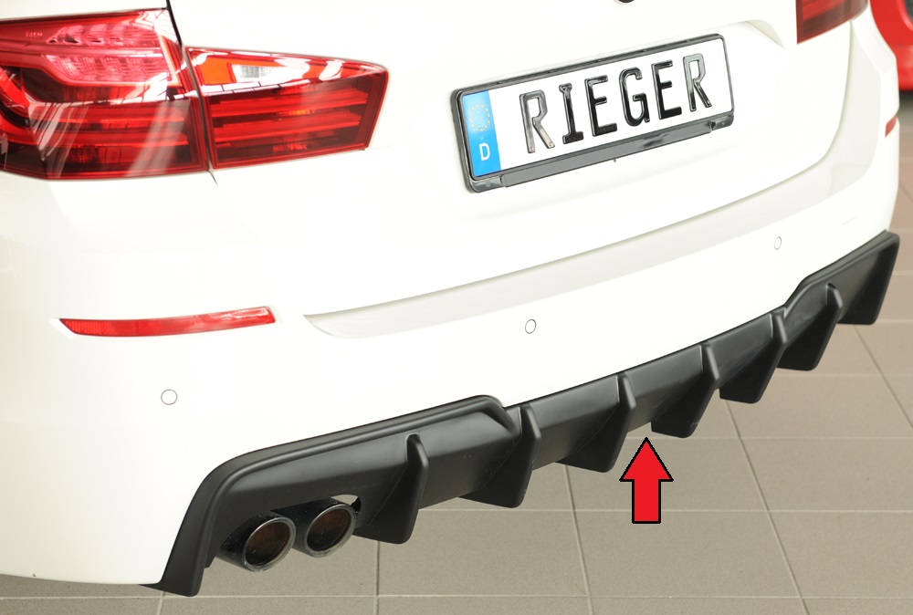 Difusor BMW 5-series F11 (5K) touring 09.10-06.13 -Preto Mate