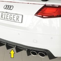 Difusor Audi TTS (8J-FV/8S) roadster 07.14-08.18  (S-LINE) -Preto Mate