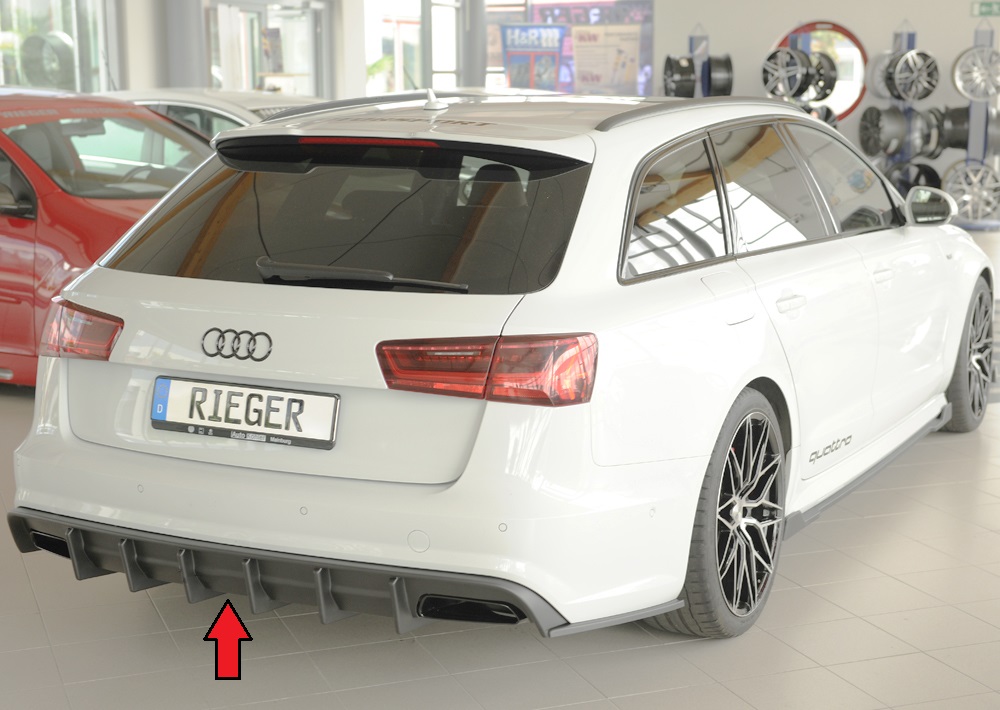Difusor Audi A6 (4G/C7) sedan 09.14- (S-LINE) -Preto Mate - Image 3