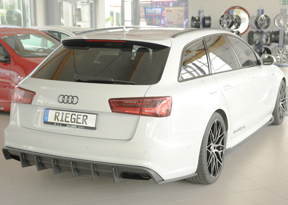 Difusor Audi A6 (4G/C7) sedan 09.14- (S-LINE) -Preto Mate - Image 4