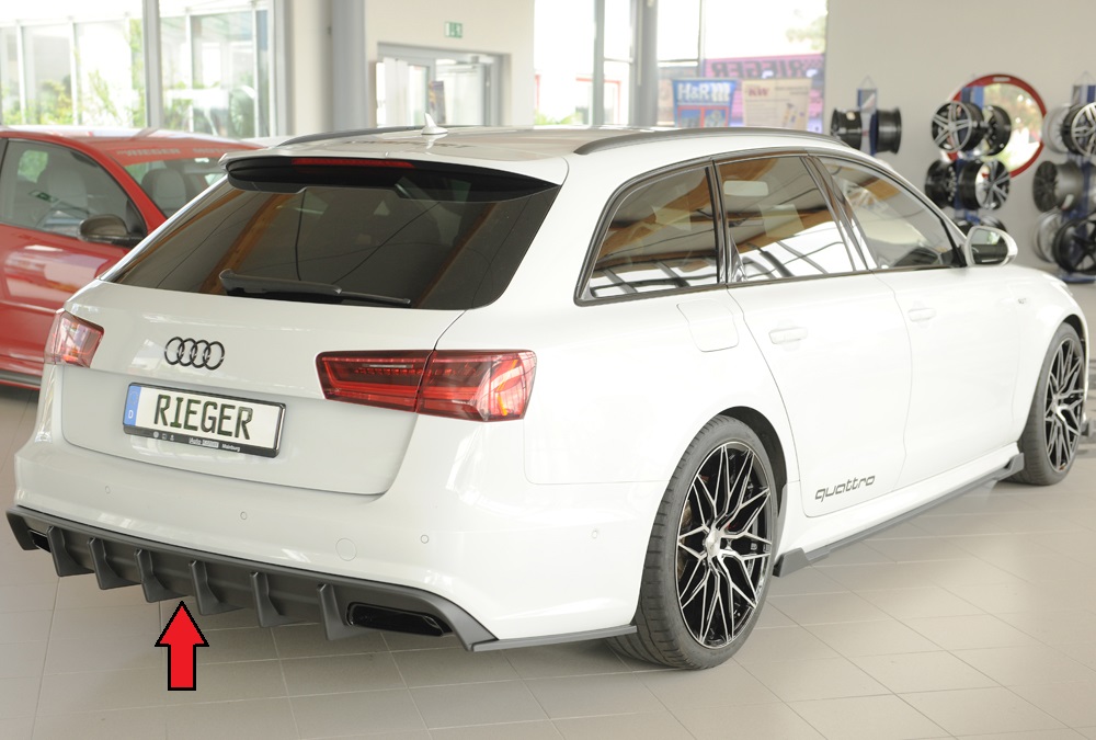 Difusor Audi A6 (4G/C7) sedan 09.14- (S-LINE) -Preto Mate - Image 5