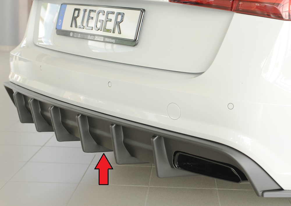 Difusor Audi A6 (4G/C7) sedan 09.14- (S-LINE) -Preto Mate - Image 7